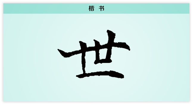 3文字演变世楷书.png